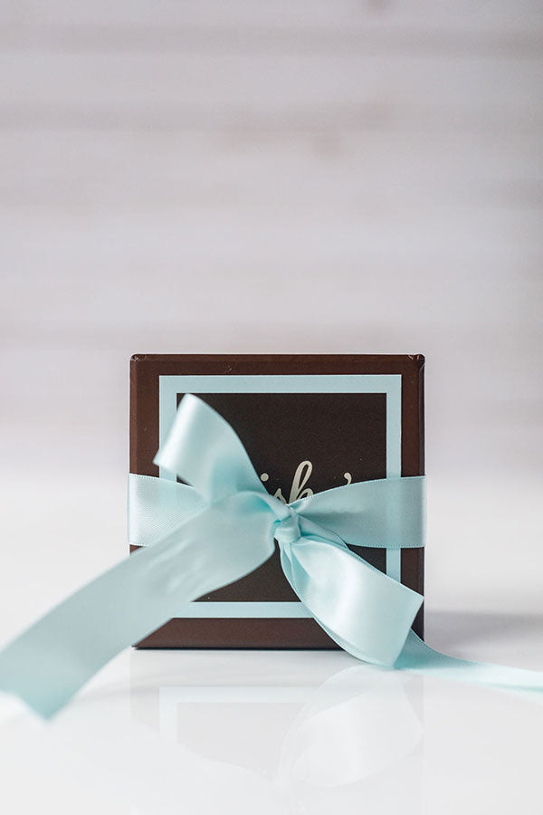 1/2LB Box Dark Chocolate with Sea Salt Almond Toffee